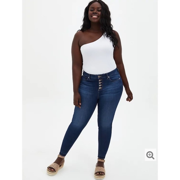 NWT TORRID Foxy One Shoulder Tank - Picture 3 of 8